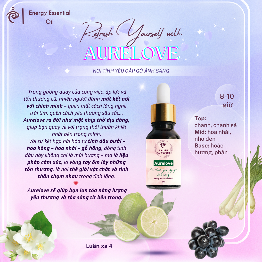 Tặng Tinh dầu Aurelove